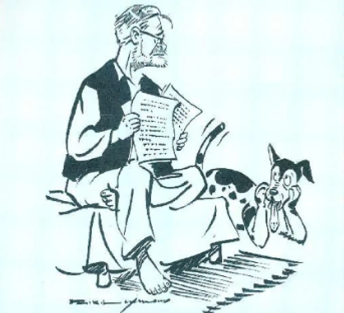Here is Laxman’s illustration for the Vijay Tendulkar column featured in the box below.
