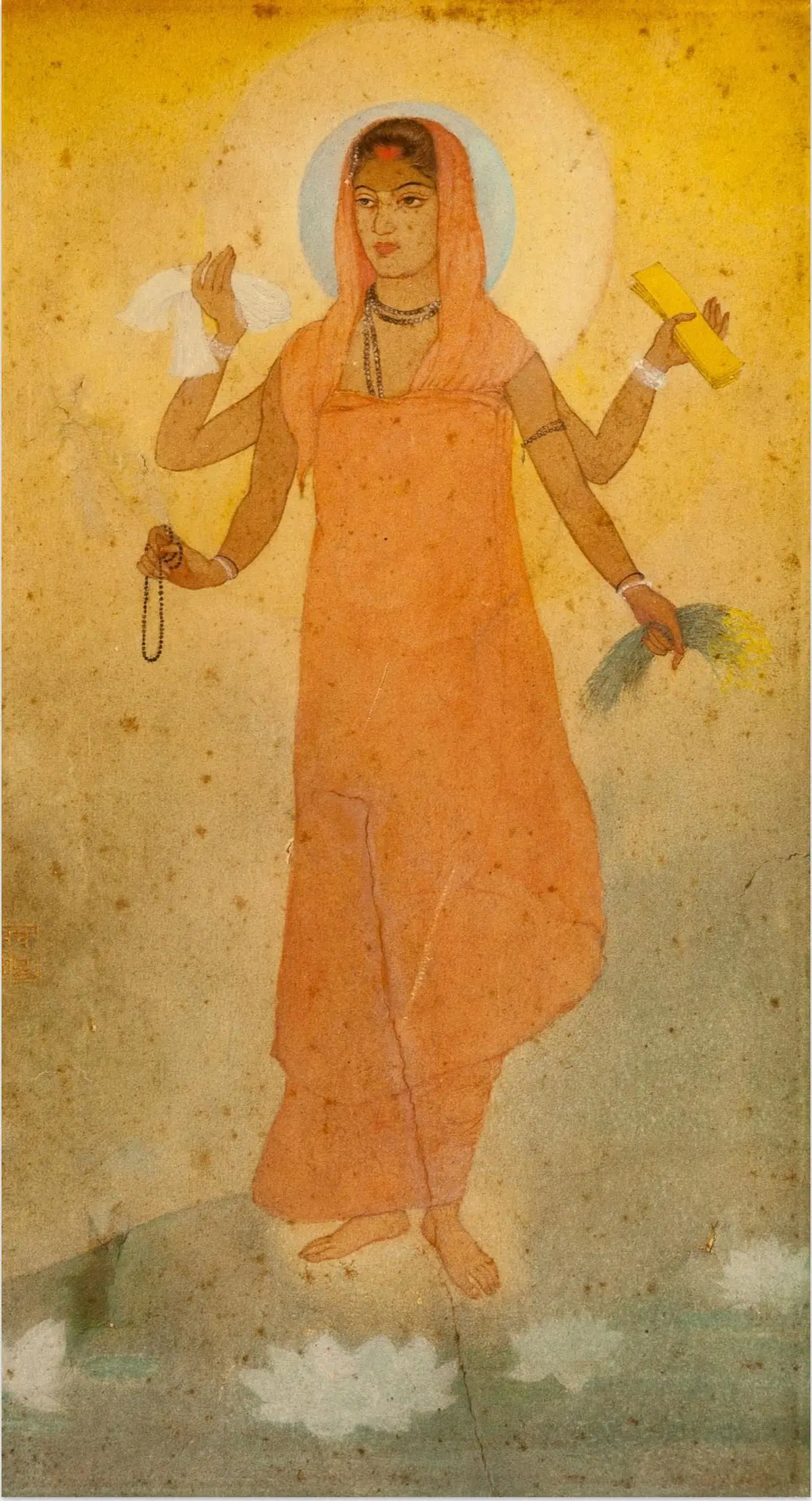 The concept of Bharat Mata goes back to Bankim Chandra Chattopadhyay’s Bengali novel Anandamath (1882), which used it to mobilise Indians against British domination. Bharat Mata was depicted as a serene, four-armed goddess by Abanindranath Tagore in 1904.