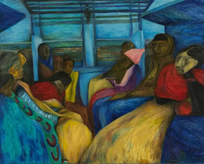 Sleeper Train, Jharkhand (2021). Oil on canvas Sleeper Train, Jharkhand (2021). Oil on canvas