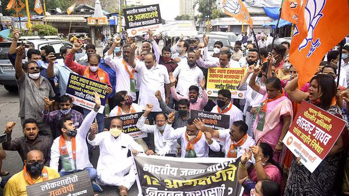 Setbacks for MVA as the Supreme Court rules against the suspension of 12 BJP MLAs from the Maharashtra Assembly and students protest against conducting offline Board exams