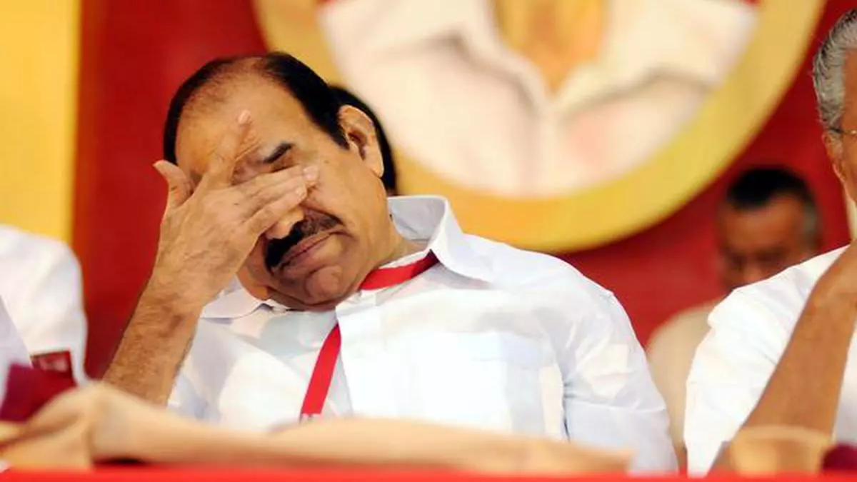 CPI(M) State secretary of Kerala Kodiyeri Balakrishnan goes on leave on medical grounds amidst political controversy surrounding his son’s arrest