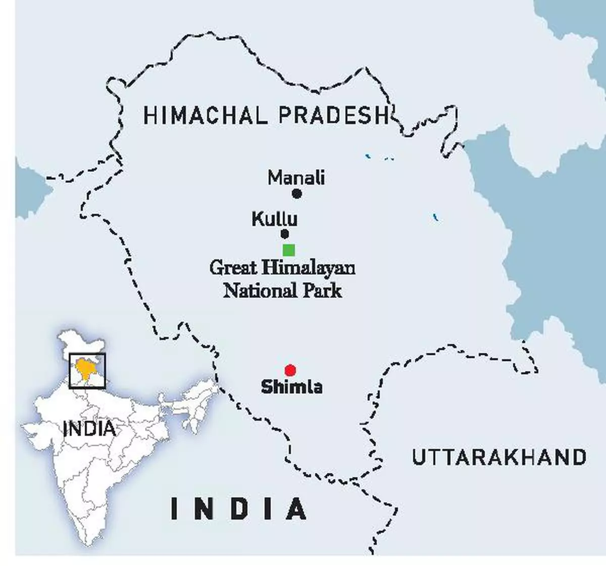 Western Tragopan | Great Himalayan National Park | UPSC | MAP