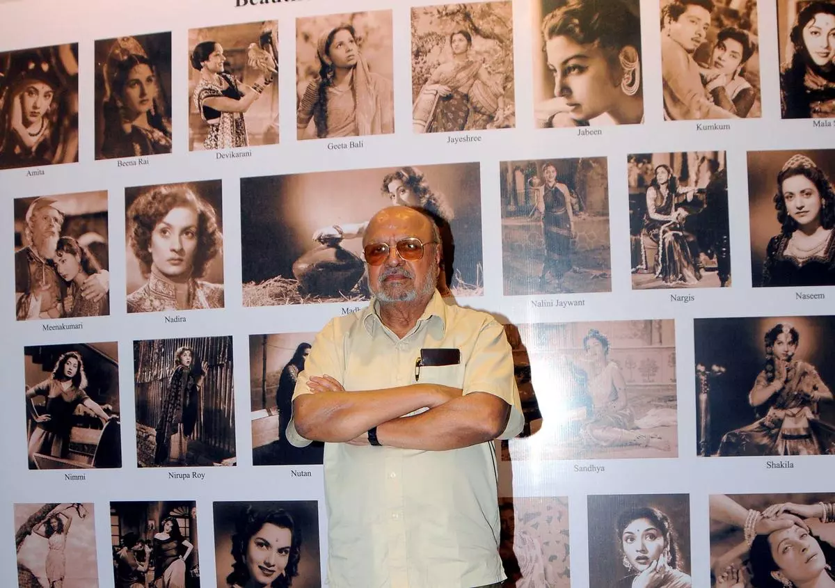 Shyam Benegal poses as he attends the screening of his documentary film The Master Shyam Benegal written by Khalid Mohamed and produced by Anjum Rizvi, at a function organised by The Asiatic Society of Mumbai and Mumbai Research Centre  in Mumbai on March 20, 2014.