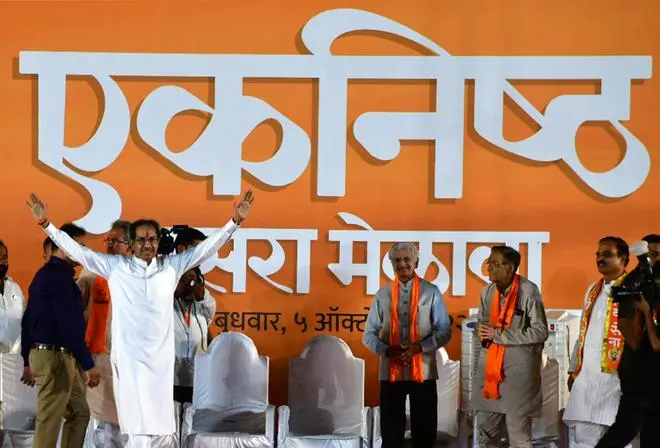 Uddhav Thackeray used Ekanishtha or loyalty as the slogan for the Dussehra rally, something that was once the core of the Sena. Uddhav Thackeray used Ekanishtha or loyalty as the slogan for the Dussehra rally, something that was once the core of the Sena.