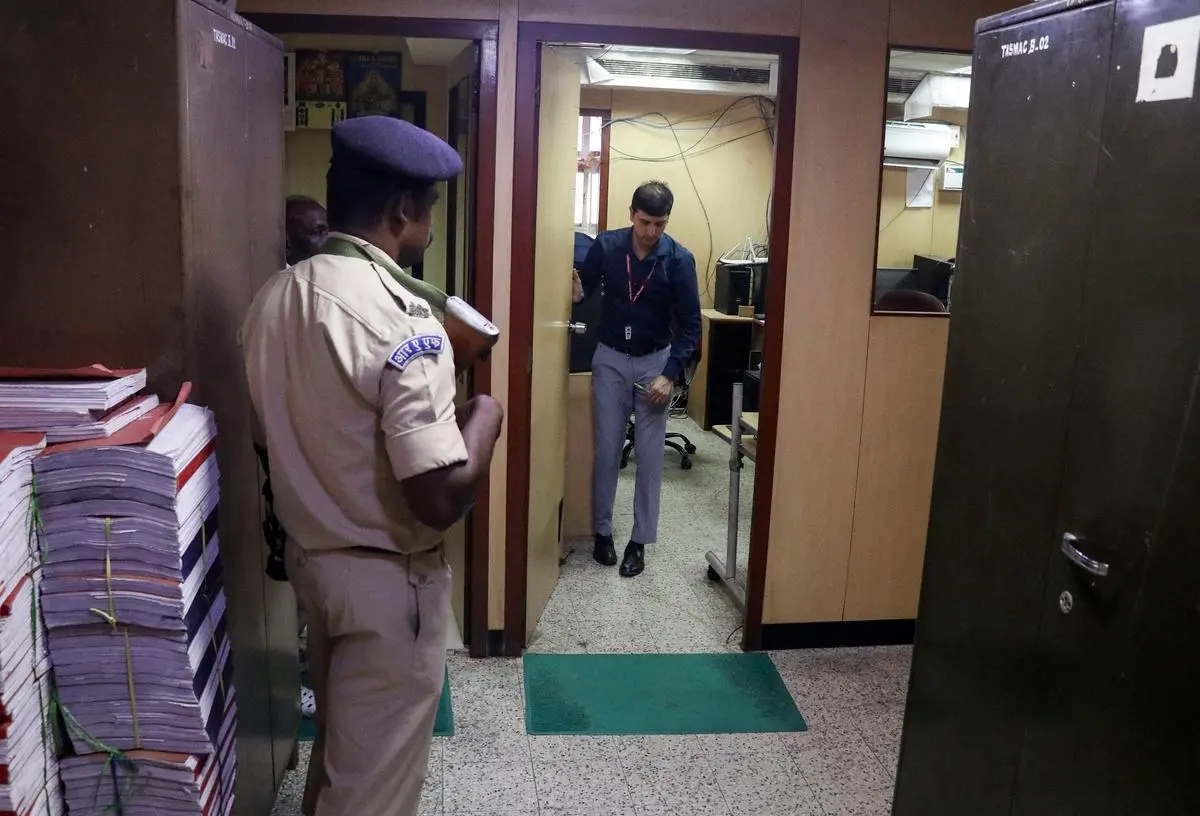 During the ED raid at the TASMAC headquarters in Chennai, on March 6, 2025.