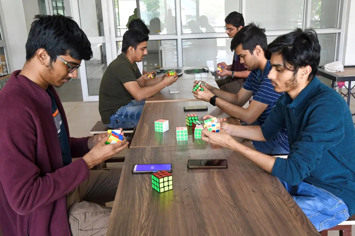 Students at IIT Powai 