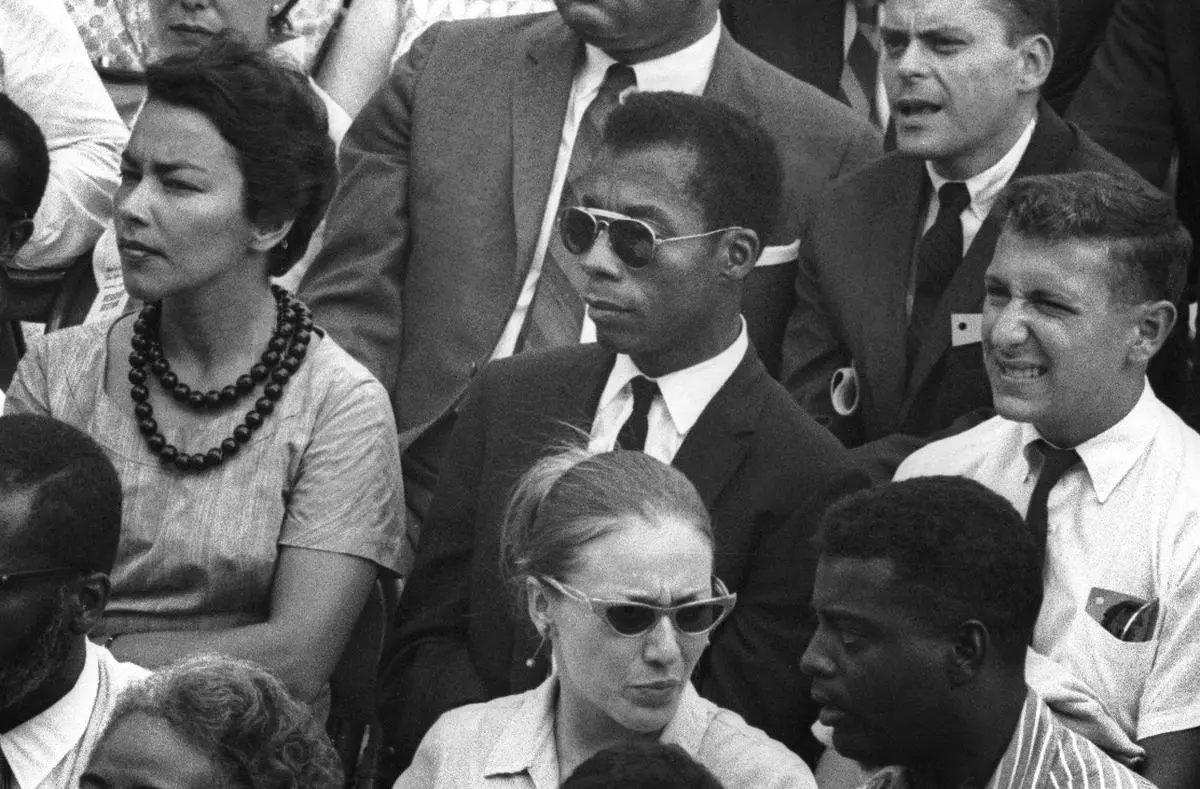 The 2016 documentary, I Am Not Your Negro, directed by Raoul Peck, is based on Baldwin’s unfinished manuscript, Remember This House. It traces the history of racism in the US. Baldwin, in dark glasses, is at the centre. The 2016 documentary, I Am Not Your Negro, directed by Raoul Peck, is based on Baldwin’s unfinished manuscript, Remember This House. It traces the history of racism in the US. Baldwin, in dark glasses, is at the centre.