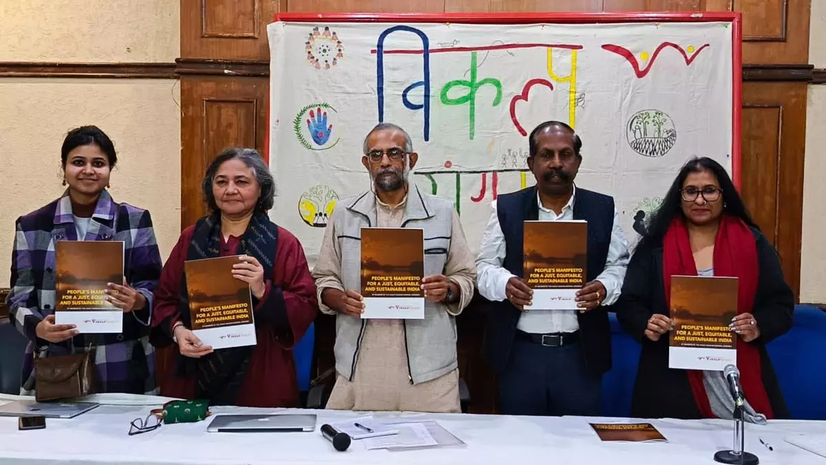 People S Manifesto Over 85 Movements Unite For A Just Equitable And   Release Of VS Manifesto 2024 Press Club Of India 18.12.2023 %40 Saundharya Khanna 