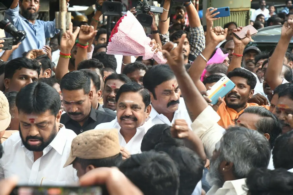 AIADMK General Secretary Edappadi K. Palaniswami seen before the meeting that decided to end the electoral alliance with BJP.