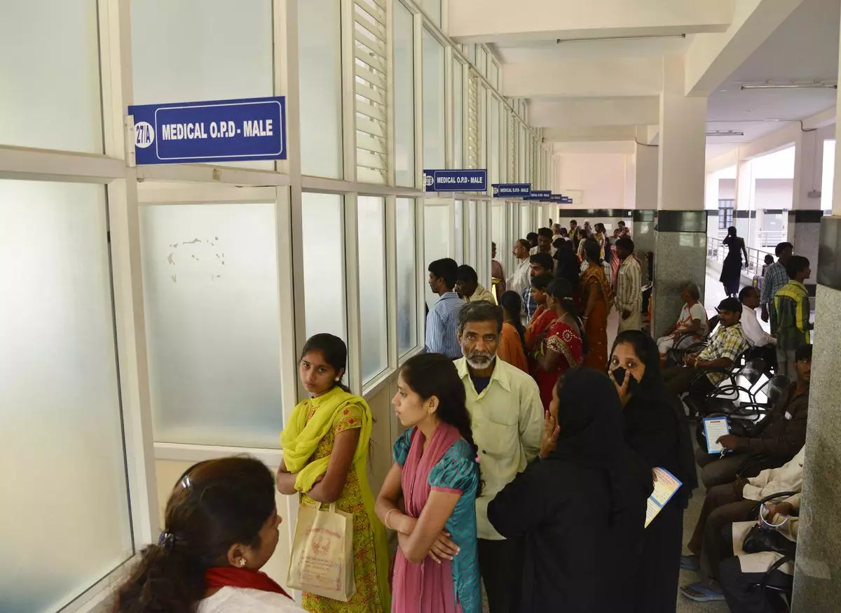 The crowded outpatient department at Victoria Hospital in Bengaluru in September 2013. Government hospitals like this one serve the poorest and remotest communities, but with the scarcest means.