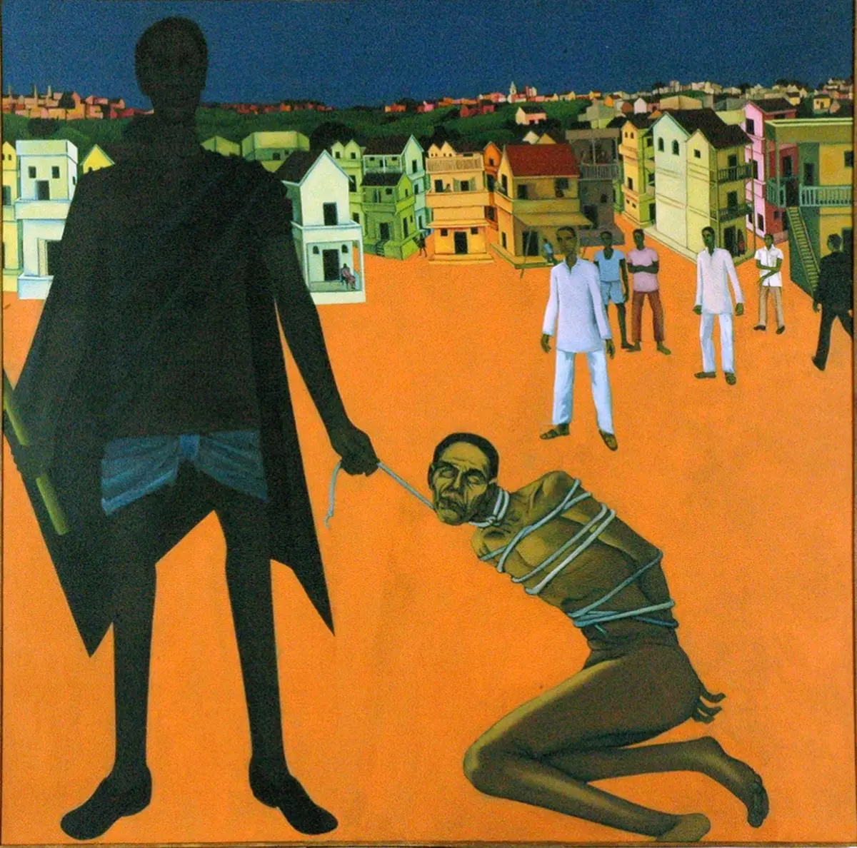 Man, oil on canvas, by Gulammohammed Sheikh. Man, oil on canvas, by Gulammohammed Sheikh.