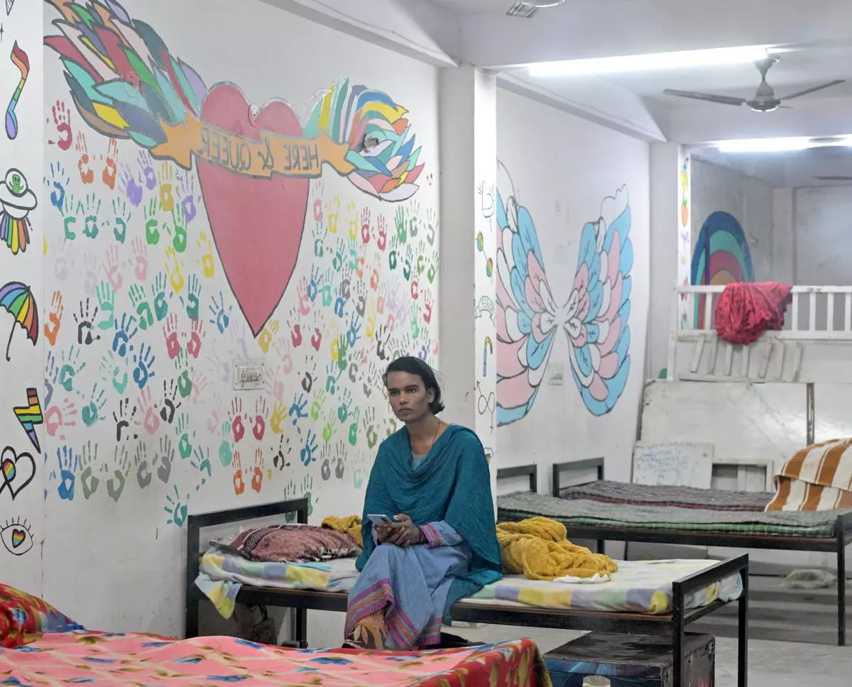 A general view inside a Garima Greh, a shelter home for transgender persons at Sitapuri in New Delhi on November 20, 2024.