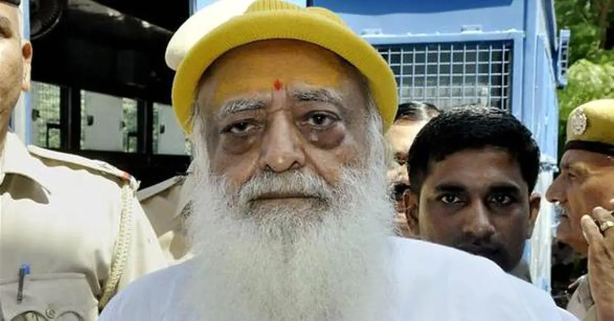 Asaram is produced in a Jodhpur court on March 2, 2024, in connection with a sexual harassment case. He was convicted of raping a minor girl at his Rajasthan ashram in 2013.