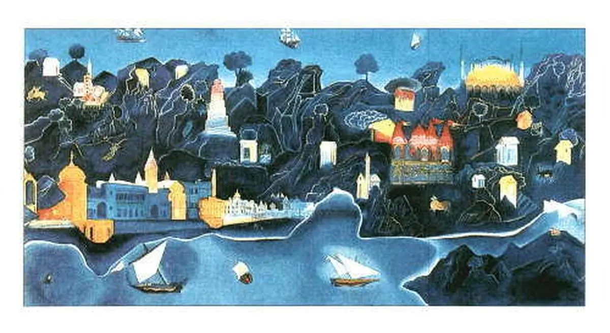 Numens, oil on canvas, by Gulammohammed Sheikh. Numens, oil on canvas, by Gulammohammed Sheikh.