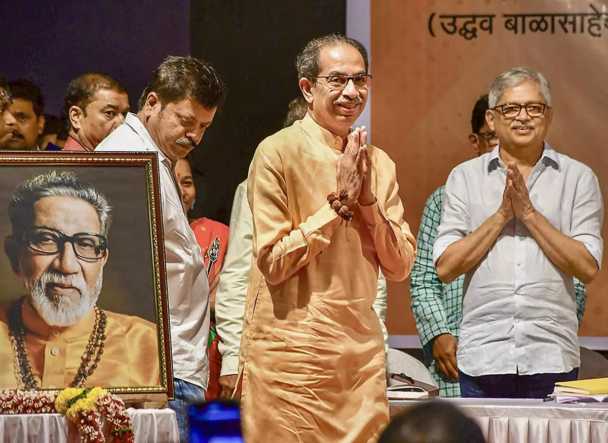 Shiv Sena (UBT) chief Uddhav Thackeray at an event of civil society members, in Mumbai, on October 8. 