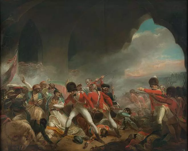 The Last Effort and Fall of Tippoo Sultaun (c. 1802) by Henry Singleton