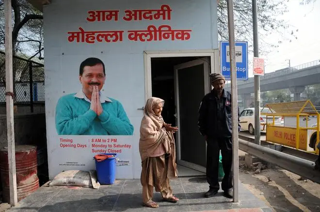 A mohalla clinic in Mehrauli constituency, New Delhi. The Delhi government’s welfare schemes such as free electricity, water, bus travel for women, and better healthcare at mohalla clinics, have drawn voters to the AAP. A mohalla clinic in Mehrauli constituency, New Delhi. The Delhi government’s welfare schemes such as free electricity, water, bus travel for women, and better healthcare at mohalla clinics, have drawn voters to the AAP.