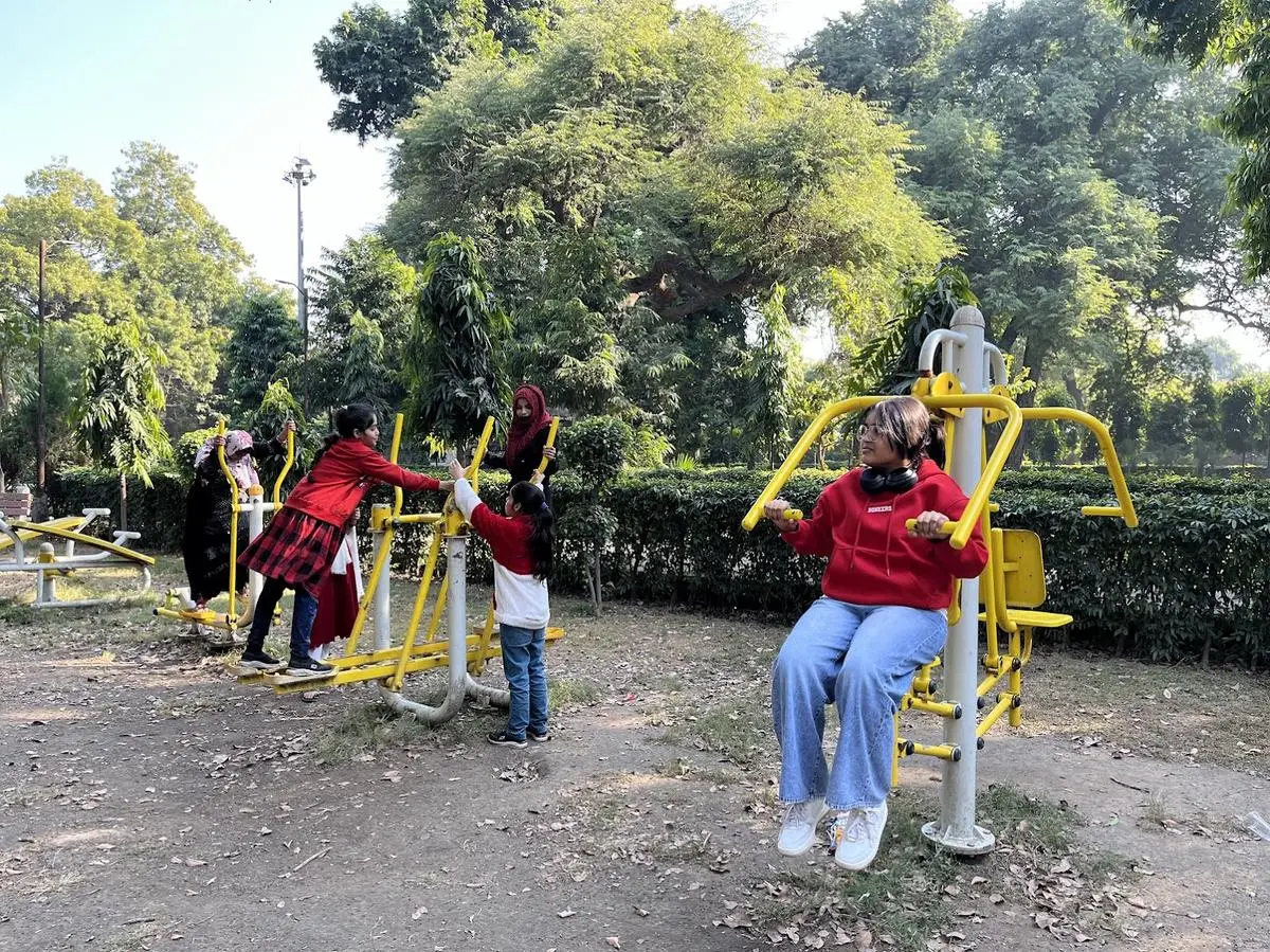 The open gym at Purdah Bagh.