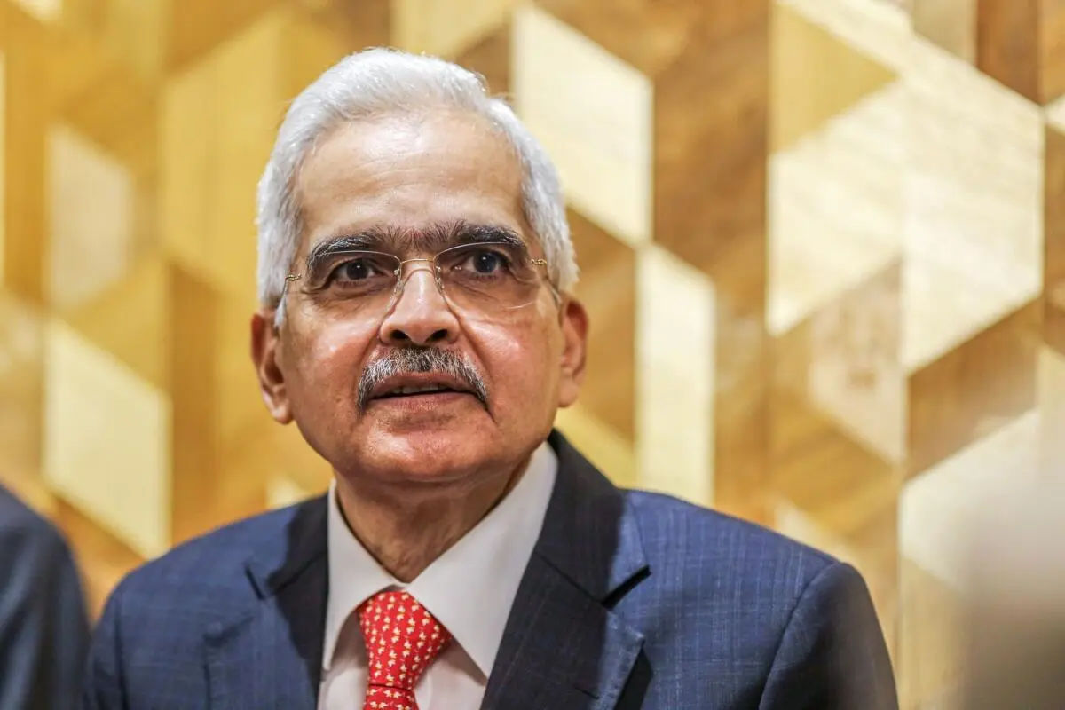 Shaktikanta Das, the RBI’s former governor during a news conference in Mumbai on December 6, 2024.