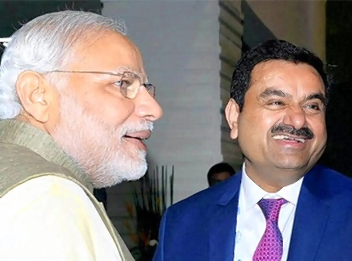 Prime Minister Narendra Modi with industrialist Gautam Adani. The “Gujarat model of development”, when stripped of its hype, was tantamount to looting state resources for rich corporates. “The major beneficiaries of the government’s largesse”, the Press Trust of India reported, were “big corporate entities like Reliance Industries, Essar Steel and Adani Power.” 