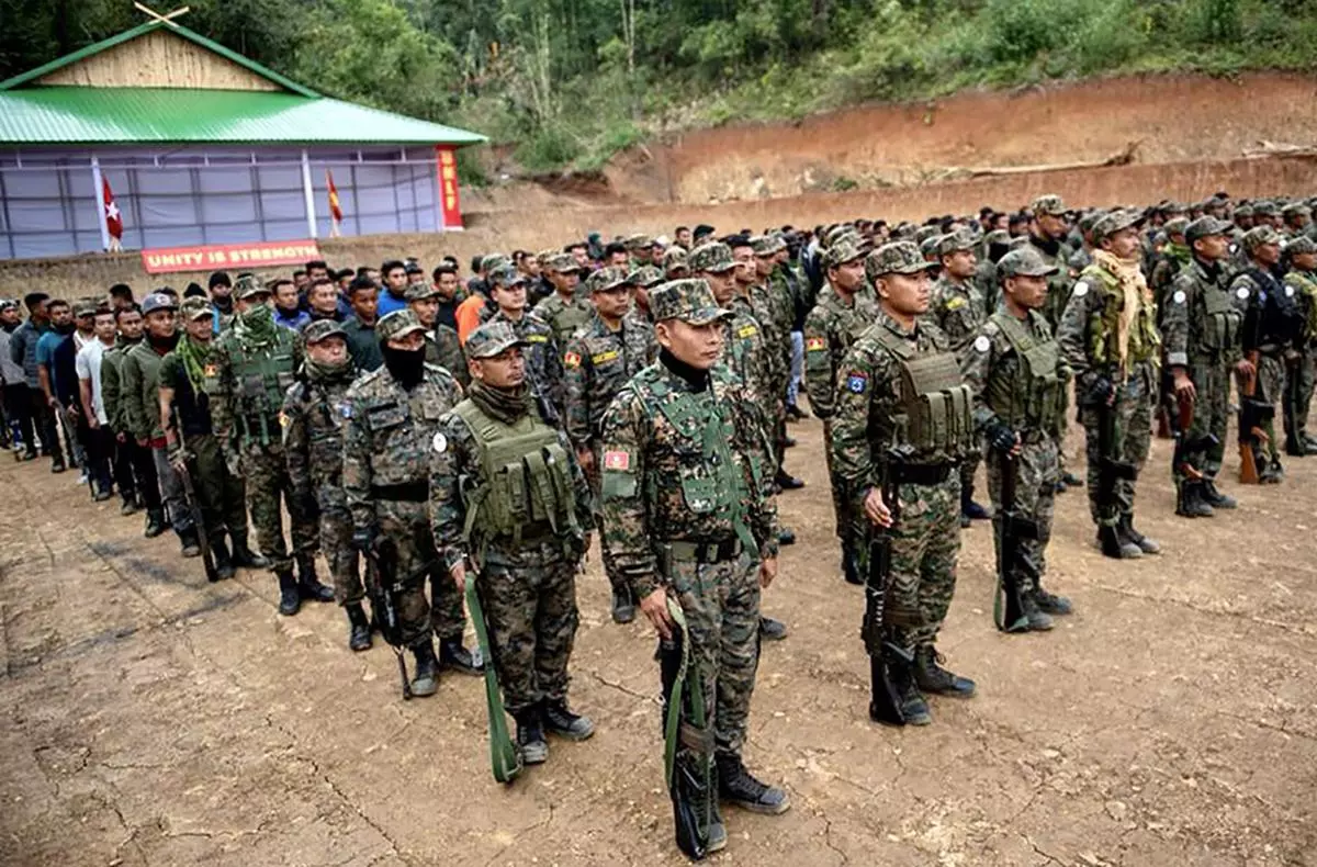 At a UNLF camp. In November 2023, the government signed a peace agreement with the UNLF (Pambei), which was reportedly at the centre of the recent violence in Jiribam district and is a faction of the banned UNLF. 