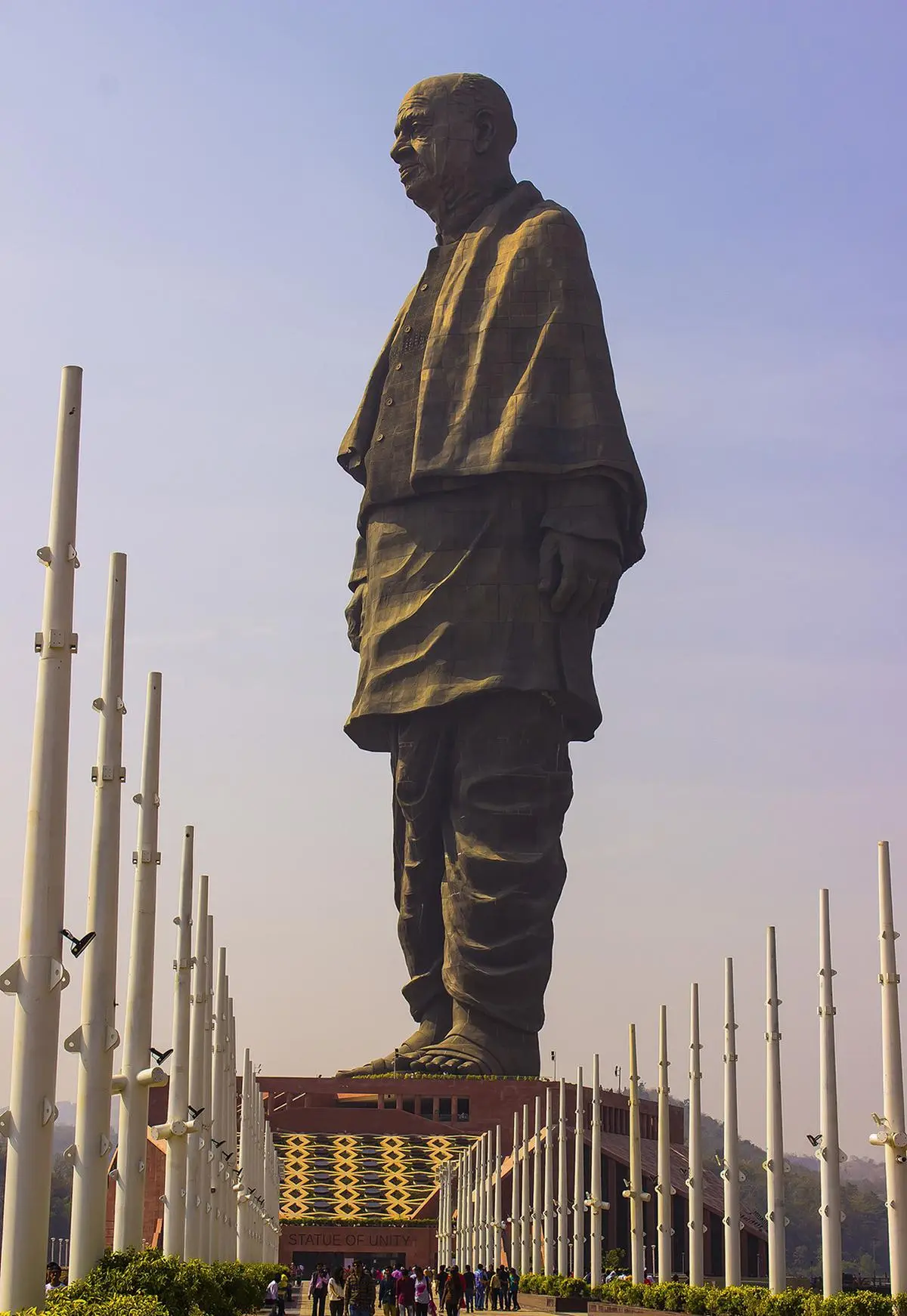 The Statue of Unity in Gujarat depicting Sardar Vallabhbhai Patel. The Statue of Unity in Gujarat depicting Sardar Vallabhbhai Patel.