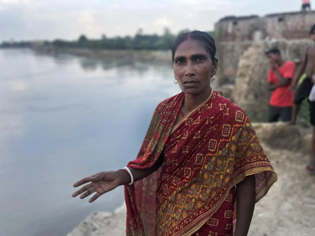 Rani Mandal where her house once stood.