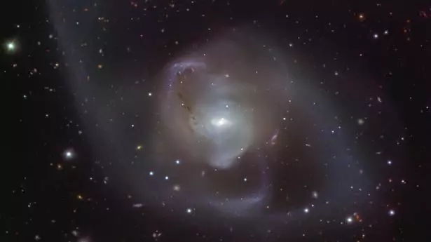 El Very Large Telescope capta la colisión entre dos galaxias
