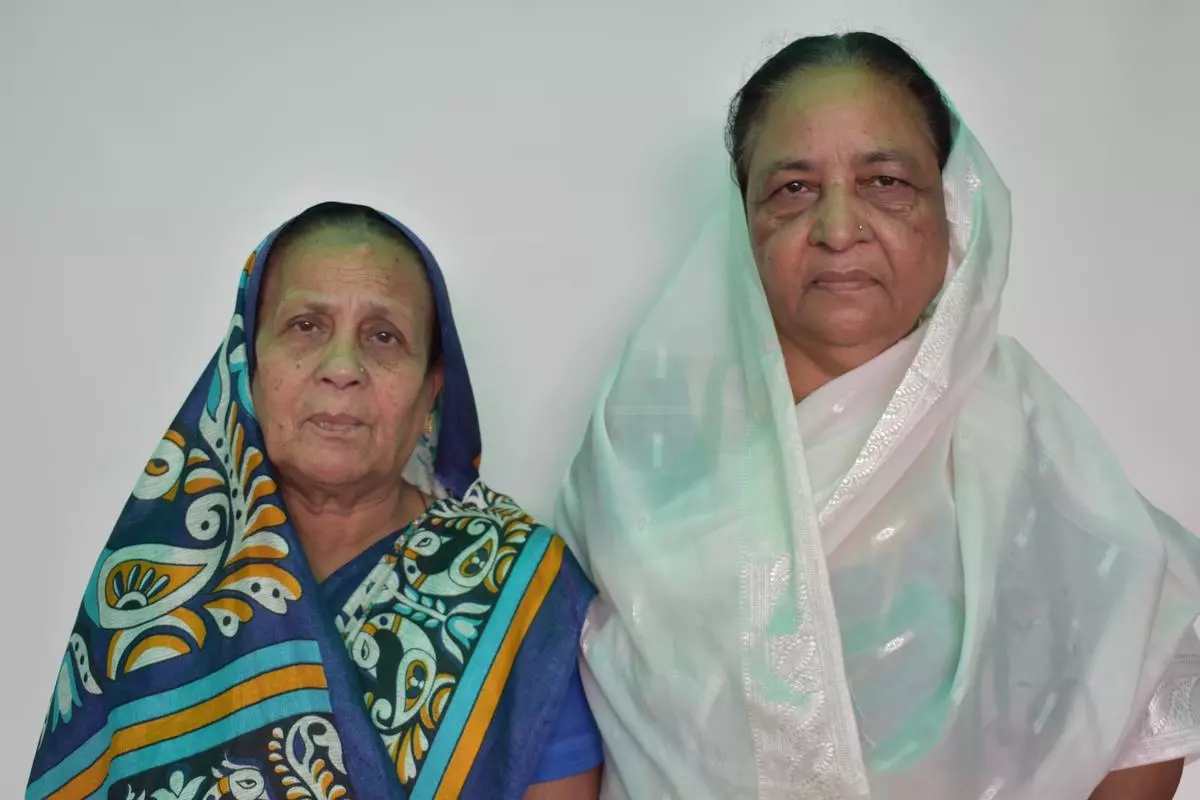 Bhopal gas leak survivors and activists Rashida Bee and Champa Devi Shukla.