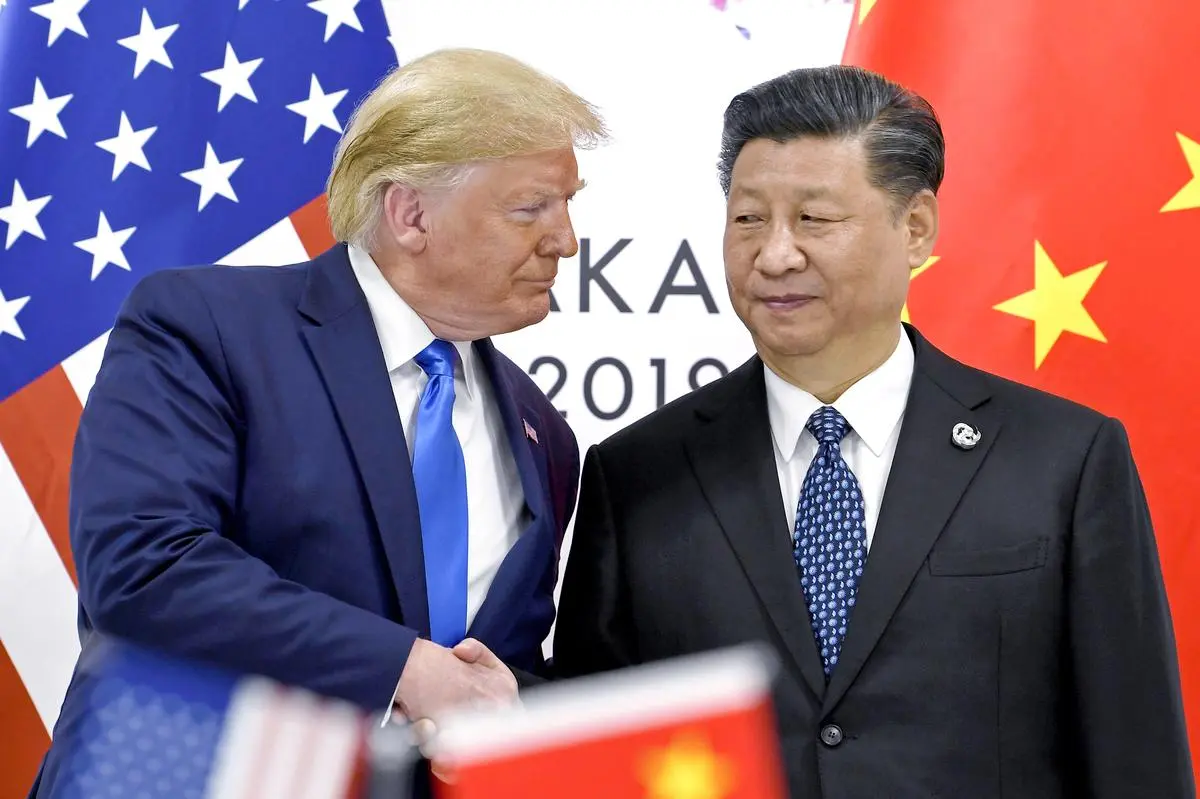 US President Donald Trump with China’s President Xi Jinping during a meeting on the sidelines of the G-20 summit in Osaka on June 29, 2019. In his second tenure, Trump has been aggressive on imposing tariffs on China and the US-China clash is set to intensify.