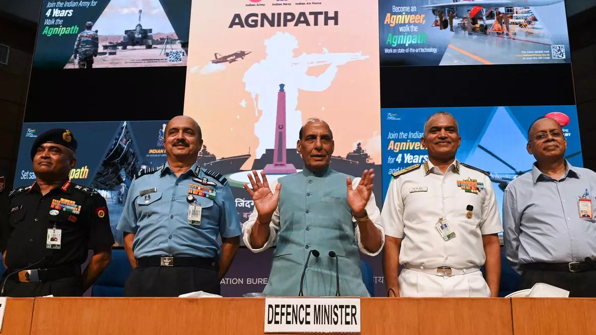 Union government announces scheme to recruit youth for the Armed Forces for a four-year period