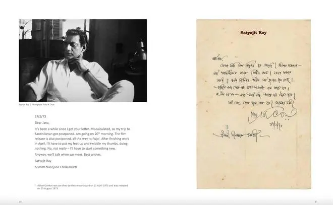 A letter from Ray to Nilanjana and its English translation. A letter from Ray to Nilanjana and its English translation.