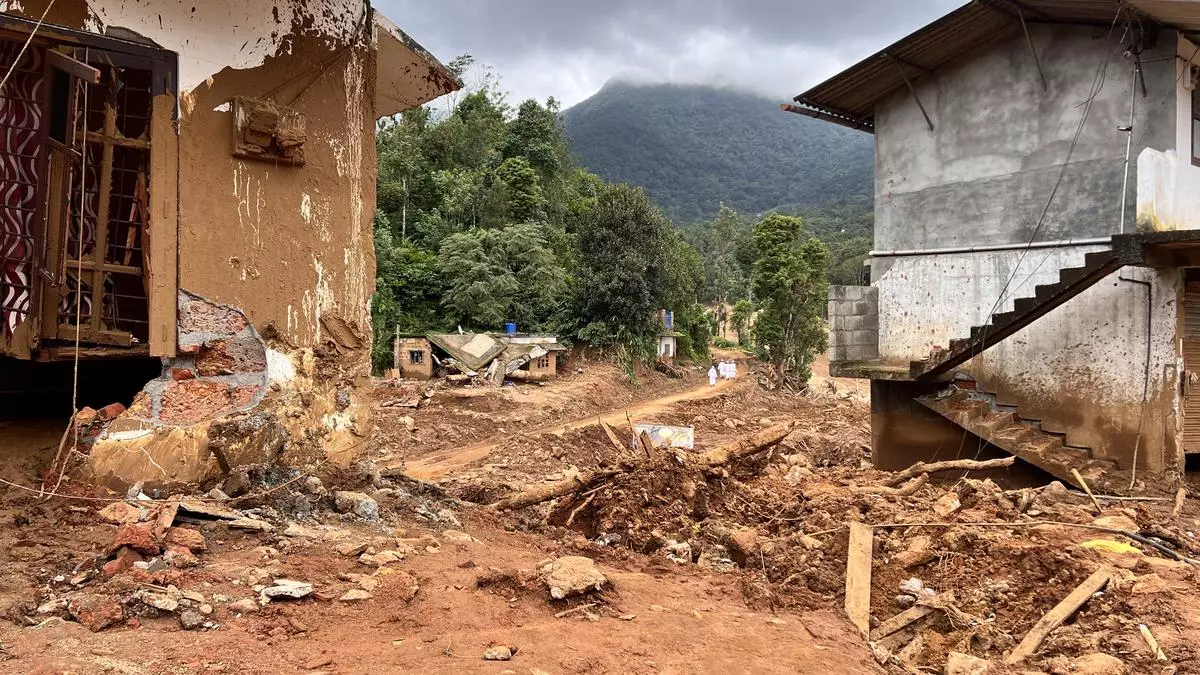 Remains of human habitations in Mundakkai village.