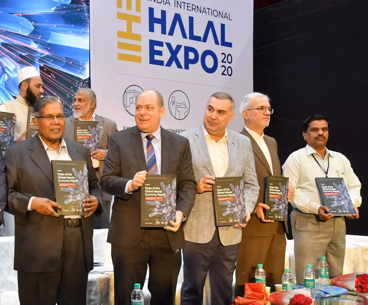 Dignitaries  at the India International Halal Expo in Hyderabad on January 18, 2020. The global halal economy has been estimated to be worth $3.2 trillion in 2024. 