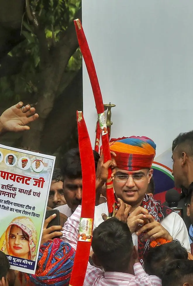 Congress leader Sachin Pilot, in Jaipur on September 6, 2022. Congress leader Sachin Pilot, in Jaipur on September 6, 2022.