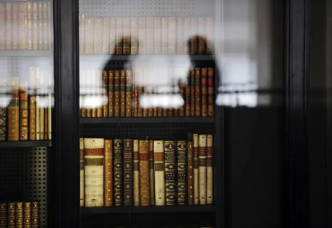 The old-books section of the British Library. The old-books section of the British Library.