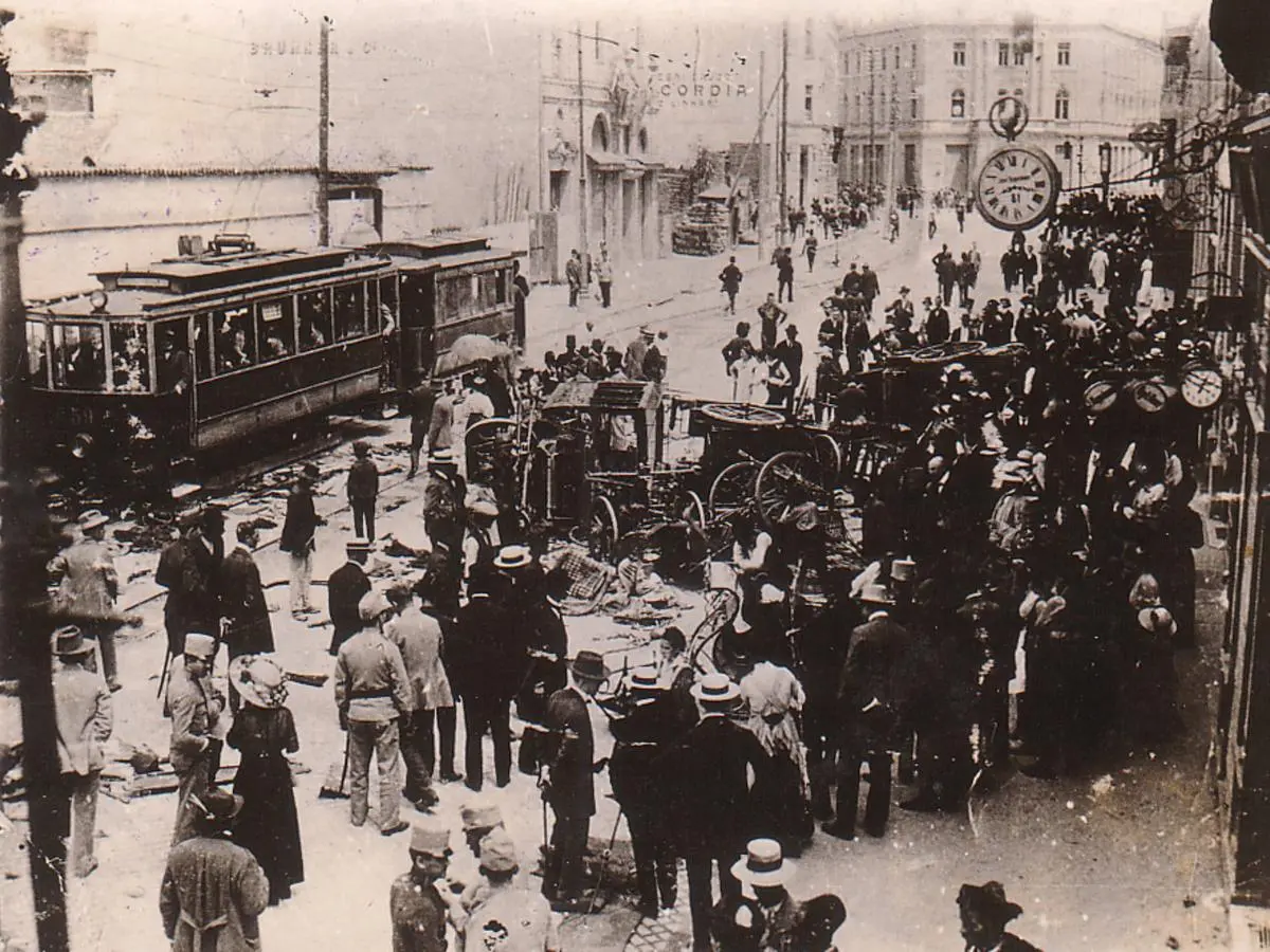 Aftermath of the attack on Archduke Franz Ferdinand in Sarajevo on June 28, 1914. Aftermath of the attack on Archduke Franz Ferdinand in Sarajevo on June 28, 1914.