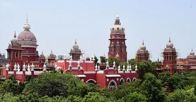 A view of the Madras High Court Building in Chennai. A view of the Madras High Court Building in Chennai.