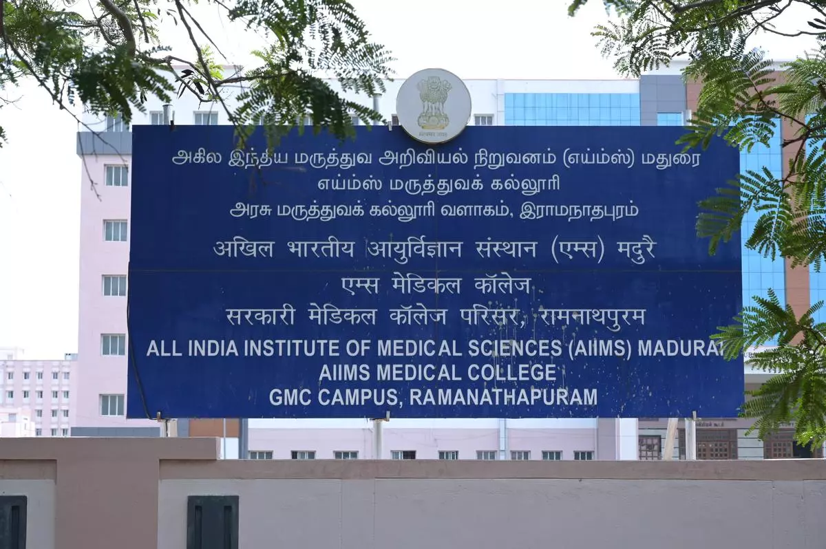 Students in AIIMS, Madurai, find it difficult to do practical assignments because of poor infrastructure. 