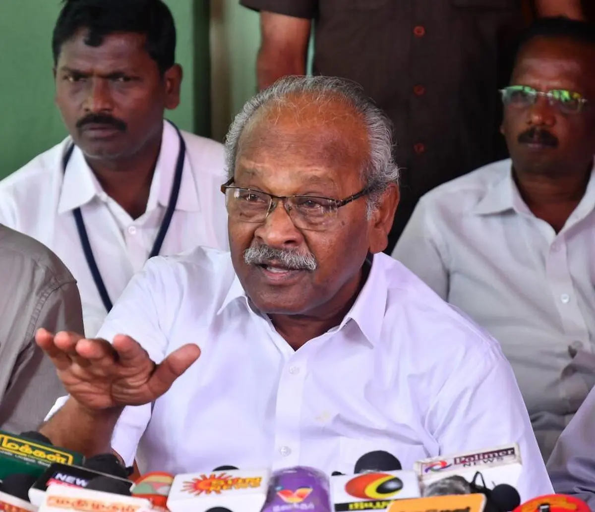 A. Soundararajan, pictured here in December 2022, says the government is giving Samsung’s management time to form a committee of yes-men, creating an illusion of resolution through media coverage.