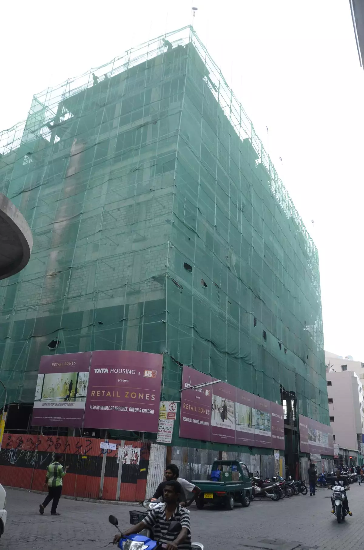 A Tata Housing residence-cum commercial complex being built in Male in 2012.