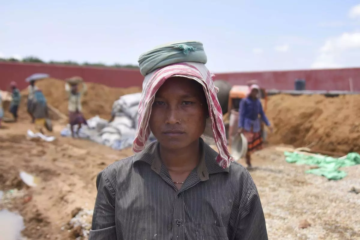 Shefali Hajong, who found her name excluded from the final NRC draft published on August 31, 2019, at the site of a detention centre, then under construction, for illegal immigrants in Assam’s Goalpara district on September 1.