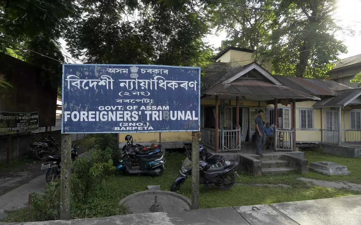 A Foreigners Tribunal office in Barpeta. The prevailing uncertainty over the citizenship status of 19.06 lakh excluded from the updated draft NRC has added to the complexities of the detection and deportation process.  