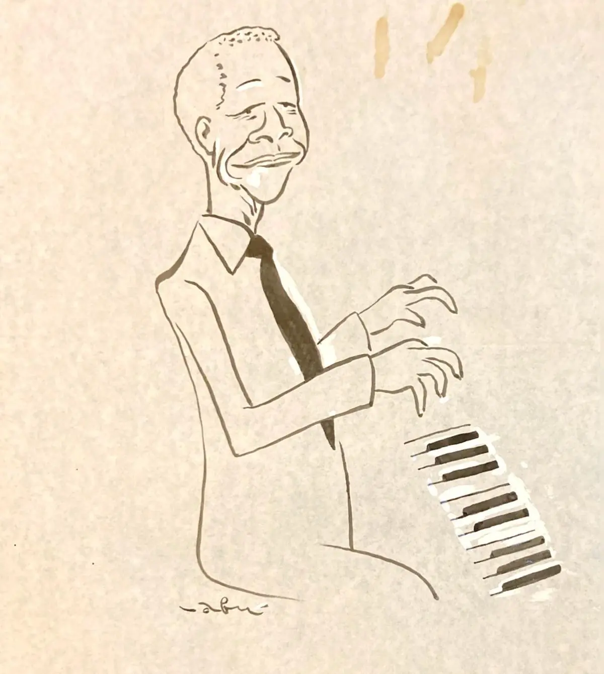 Abu’s sketch of Nelson Mandela. 
