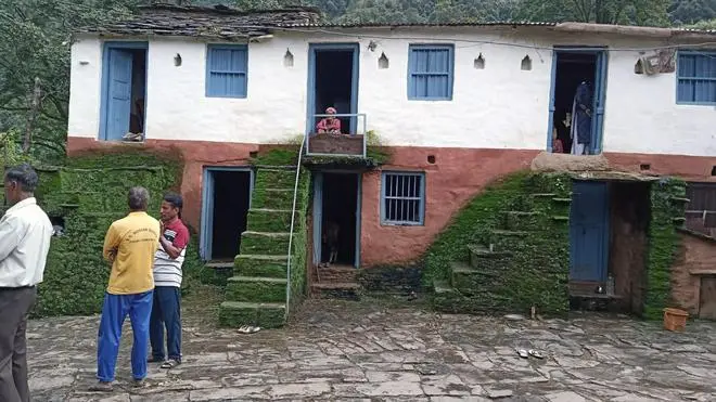 Ankita’s two-storey house in a village in Pauri Garhwal district. Her father, Virendra Bhandari, mourns the fact that Ankita’s dream to buy a house in a city might now never be realised. Ankita’s two-storey house in a village in Pauri Garhwal district. Her father, Virendra Bhandari, mourns the fact that Ankita’s dream to buy a house in a city might now never be realised.