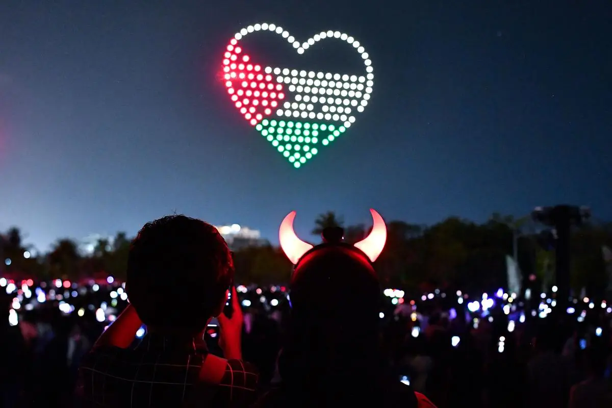 The Maldivian government banned the arrival of Israeli tourists on April 16 this year, to protest Israel’s repeated bombing of the Gaza Strip. In picture, spectators at a drone show to celebrate Eid ul-Fitr in Hulhumale on March 30. The Maldivian government banned the arrival of Israeli tourists on April 16 this year, to protest Israel’s repeated bombing of the Gaza Strip. In picture, spectators at a drone show to celebrate Eid ul-Fitr in Hulhumale on March 30.