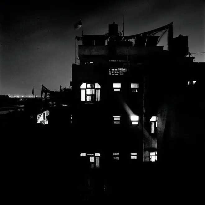 A house in Majnu ka Tilla by night. A house in Majnu ka Tilla by night.