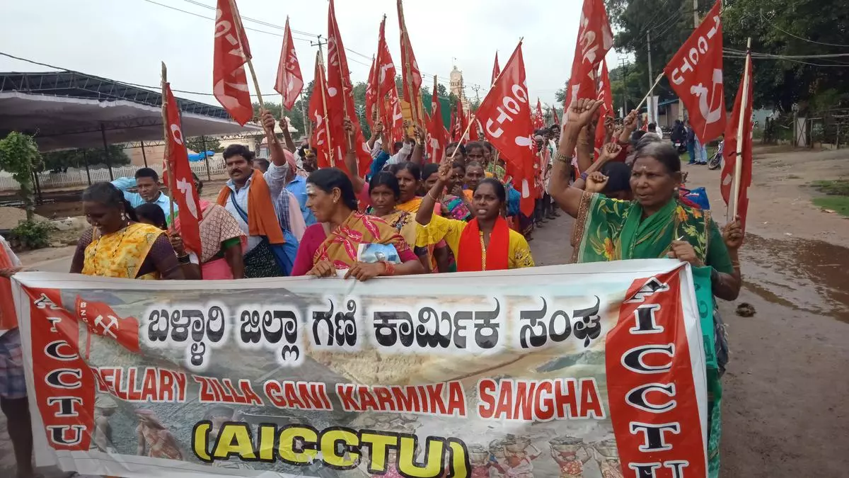 Karnataka mine workers demand compensation, jobs in reopened iron ore mines