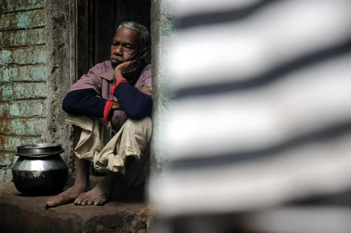 Older people often have no recourse when they find themselves alone in sickness. Here, a tribal person suffering from fever in Cherunelli in Palakkad district.