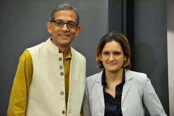 Economists Abhijit Banerjee and Esther Duflo.